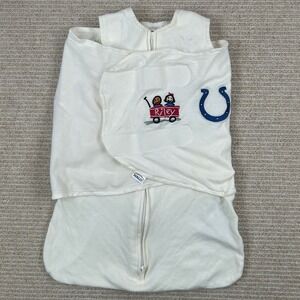 HALO SleepSack Swaddle NB/0-3M Off White Indianapolis Colts Riley Sporty